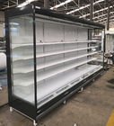 Réfrigérateur ouvert droit d'affichage de boisson de rideau aérien d'affichage de supermarché de Multi-plate-forme ouverte commerciale de réfrigérateur