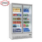Réfrigérateur et congélateur en verre de refroidissement rapides de supermarché de réfrigérateur de présentoir de réfrigérateur de porte
