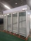 Réfrigérateur commercial et congélateur de porte en verre droite de réfrigération