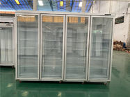 Réfrigérateur froid d'affichage de boissons de boisson de portes en verre droites commerciales du refroidisseur 3 pour le supermarché