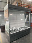 Un Cabinet plus froid de rideau aérien d'affichage de Multi-plate-forme de visage ouvert commercial à couvercle serti de réfrigérateur