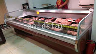 Compteur ouvert d'affichage de service d'individu de réfrigérateur de viande fraîche pour la vitrine réfrigérée de supermarché