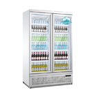 Étalage droit de réfrigérateur de porte de boisson de refroidisseur en verre d'affichage pour le supermarché