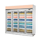 Un supermarché plus froid de boissons d'affichage de porte en verre froide de réfrigérateur a frigorifié l'étalage