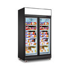 congélateur de réfrigérateur vertical d'affichage de congélateur en verre commercial de la porte 1000L