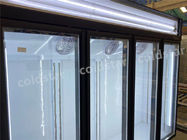 Commercial Upright Beverage Refrigerated Showcase Glass Door Refrigerator