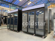 Three Glass Doors Display Freezer Commercial Refrigerator And Freezers