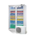 Muilt commercial - réfrigérateur fendu d'affichage de boissons de style de porte