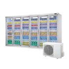 Réfrigérateur en verre de boisson non alcoolisée de porte du système de refroidissement 6 à distance de matériel de réfrigération de magasin