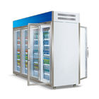 Réfrigérateur et congélateur froids de boissons de porte en verre de réfrigérateur d'affichage de boisson de Front And Rear Open Type d'épicerie