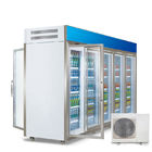 Réfrigérateur vertical d'étalage de réfrigérateur et de congélateur d'épicerie