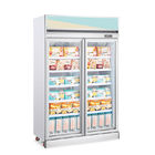 Congélateur en verre droit d'affichage de réfrigérateur de crème glacée de la porte 1000L avec du CE