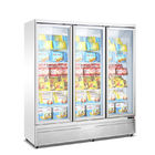 Congélateurs de réfrigérateur droits de réfrigérateur d'affichage de portes en verre commerciales en gros du supermarché 3