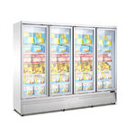 Congélateur et réfrigérateur droits d'affichage de porte en verre de supermarché avec du CE
