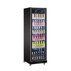 Réfrigérateur vertical de pleine porte en verre de réfrigérateur d'affichage de boisson de bière de barre