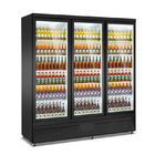 Réfrigérateur en verre droit de porte de l'étalage 2~8℃ de réfrigérateur de portes du supermarché 3