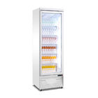 refroidisseur en verre de bouteille de boisson de réfrigérateur de porte de réfrigérateur droit d'affichage du supermarché 450L