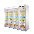 Étalage vertical de réfrigérateur de refroidisseur de la porte 4 en verre commerciale