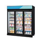 Congélateur de réfrigérateur droit d'affichage de boisson de porte en verre pour le supermarché