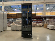 Réfrigérateur commercial d'affichage, congélateur droit de glace en verre simple de la porte 450L de supermarché