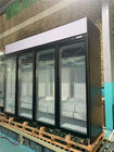 Étalage en verre vertical droit commercial d'affichage de porte de refroidisseur et de congélateur