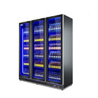 Refroidisseur en verre de réfrigérateur de bière d'affichage de porte d'étalage droit commercial
