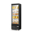 Réfrigérateur commercial d'affichage, congélateur droit de glace en verre simple de la porte 450L de supermarché