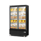 réfrigérateur réfrigéré et congélateur d'affichage de boisson droite en verre de porte de l'oscillation 35cuft