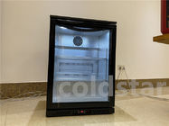 Réfrigérateur commercial d'affichage de bière de noir de réfrigérateur de barre articulé par porte simple