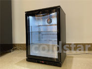 Réfrigérateur commercial d'affichage de bière de noir de réfrigérateur de barre articulé par porte simple