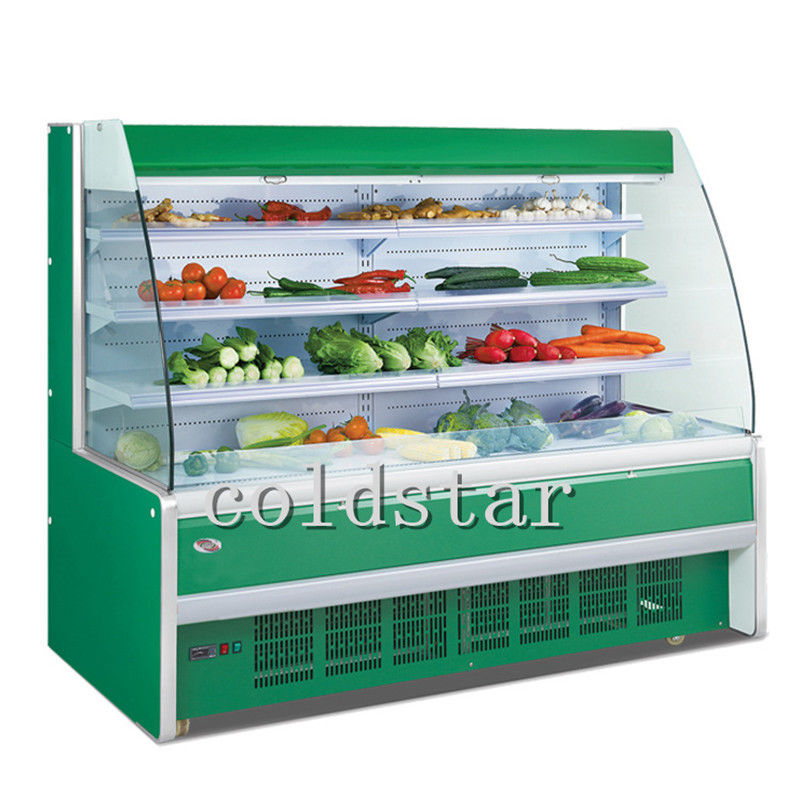 Supermarché multi - réfrigérateur ouvert de yaourt de lait de boissons de plate-forme