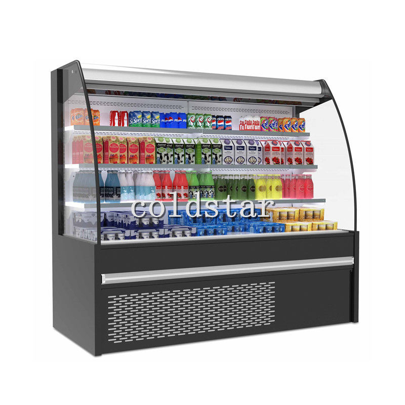 Vitrine réfrigérée verticale/refroidisseur ouvert droit de supermarché de réfrigérateur