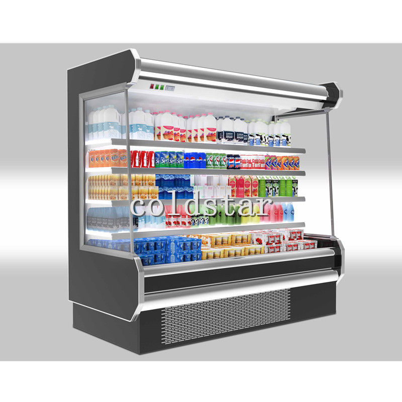 Réfrigérateur ouvert d'affichage de Multi-plate-forme de supermarché de réfrigérateur d'affichage de fruit à vendre
