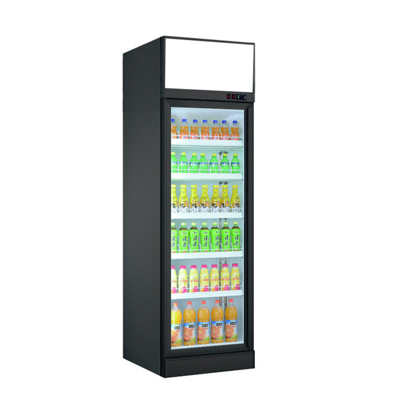 Réfrigérateur en verre de porte d'étalage de supermarché de boissons d'affichage droit froid commercial réfrigéré de réfrigérateur