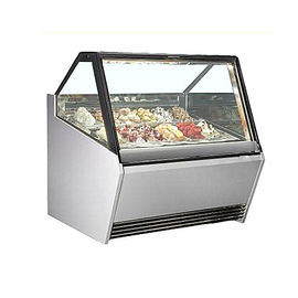 Congélateur de crème glacée d'étalage d'affichage de glace à l'eau de conception moderne avec le verre antibrouillard de Double-couche