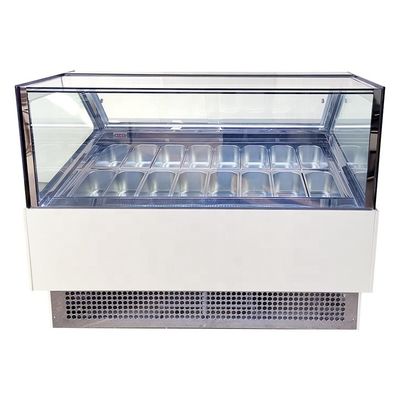 congélateur de réfrigérateur italien d'affichage de crème glacée de 1.8m