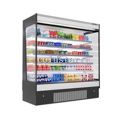 Présentoir ouvert de fruit de réfrigérateur de multi-plate-forme de réfrigérateur de lait de supermarché à vendre